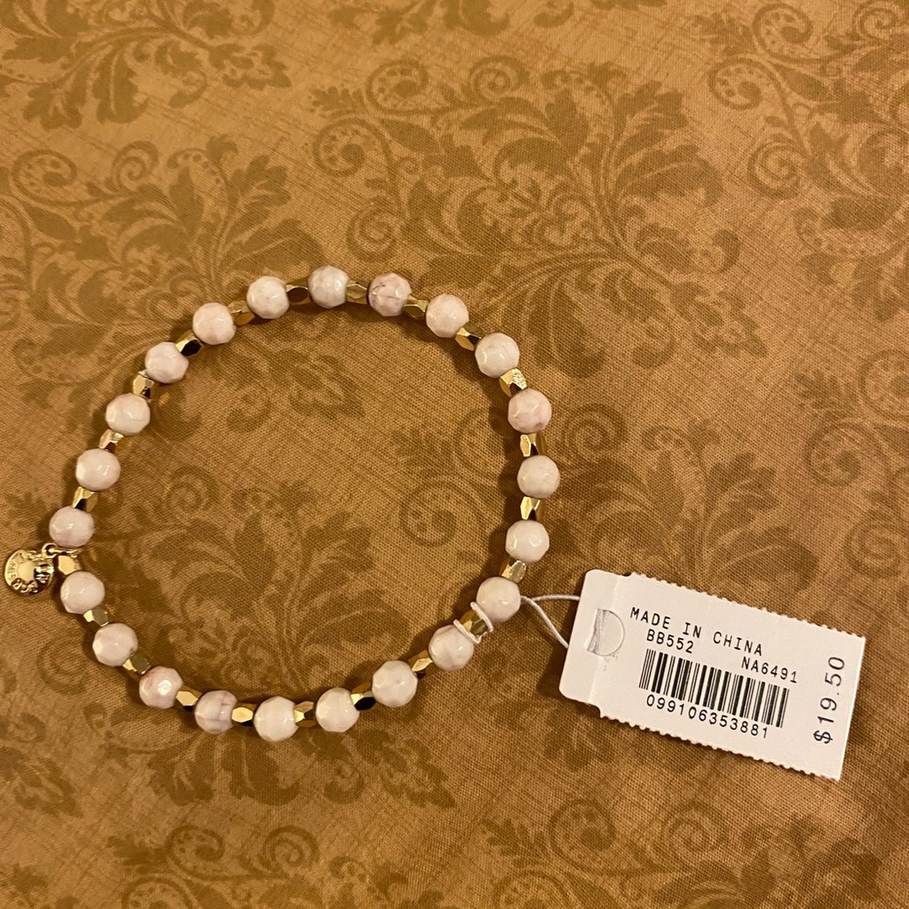 J. Crew Soft Pink & Gold Bracelet ✨ NWT